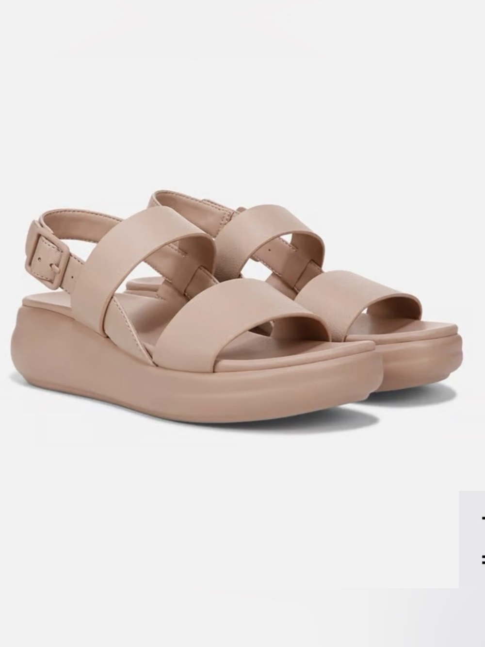Naturalized size 8 Wide blush pink ‘Coast’ wedge sandal.  Like new condition!